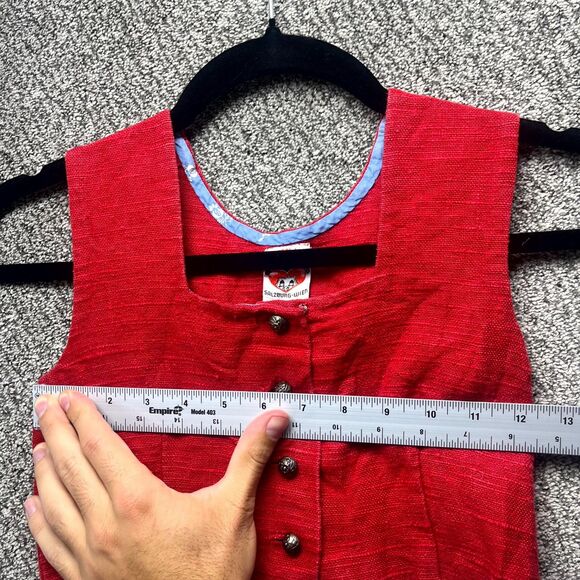 Vintage Salzburg-Wien Dress Womens 12 Traditional Folk Classic Button Austria - Picture 7 of 10